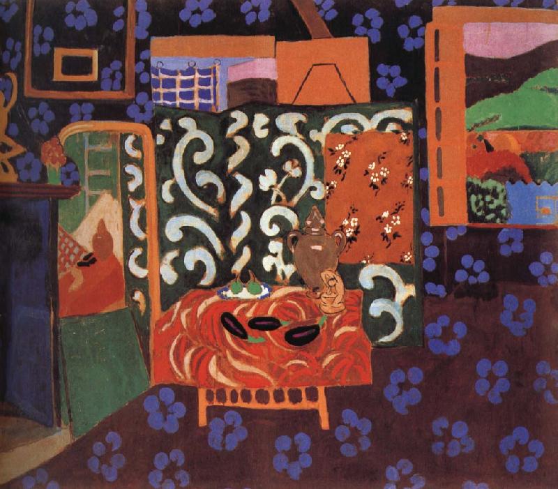 Henri Matisse The interior has eggplant oil painting image